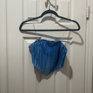 Blue Women's Crop Top